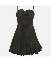 Pre-Owned Dolce & Gabbana Women's Pre-Owned D&g Black Silk Blend Strapless Mini Dress