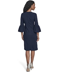 Jessica Howard Women's Bubble-Sleeve Sheath Dress