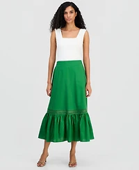T Tahari Women's Pull-On Ruffled-Hem Skirt