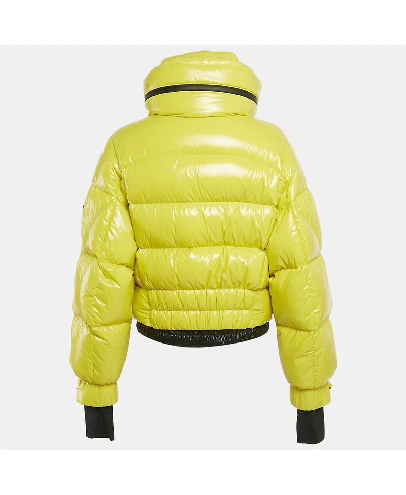 Pre-Owned Moncler Women's Grenoble Yellow Nylon Down Ski Jacket