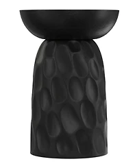 Simpli Home Boyd 13" Mango Wood Solid V-Chisel Accent Table