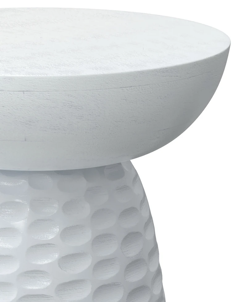 Simpli Home Boyd 13" Mango Wood Solid Accent Table