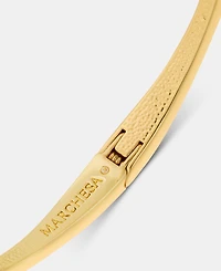 Marchesa Crystal & Imitation Pearl Bypass Bangle Bracelet