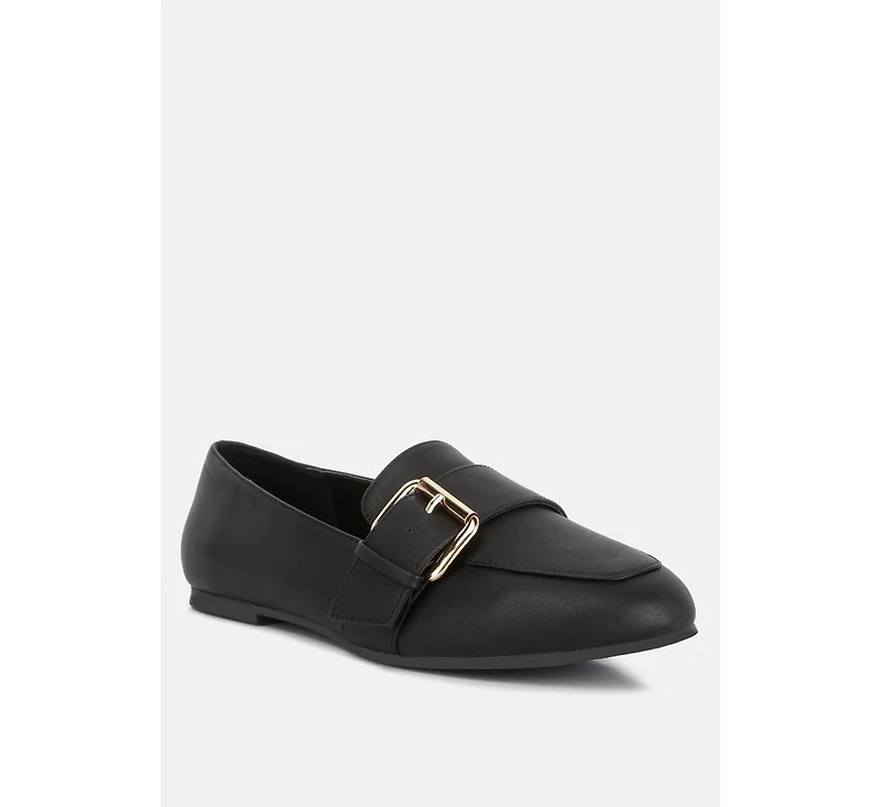 Women saskia pin buckle detail loafers