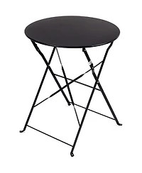 3-Piece Bistro Set, Folding Outdoor Patio Furniture Set with 2 Powder-Coated Steel Chairs & 1 Table