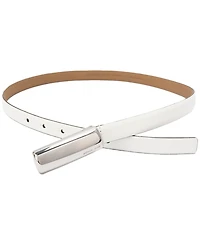 Michael Kors Bubble Plaque Leather Belt