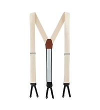 Trafalgar Men's Jefferson Brushed Pinstripe Elastic Formal End Suspenders