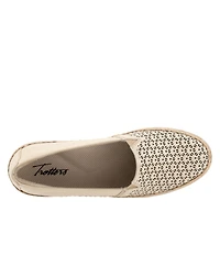 Trotters Accent Perforated Leather Flats
