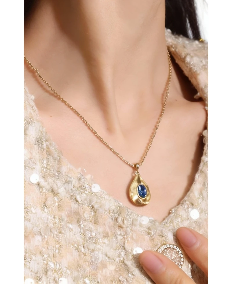 Retro Chic Fig Pendant Necklace