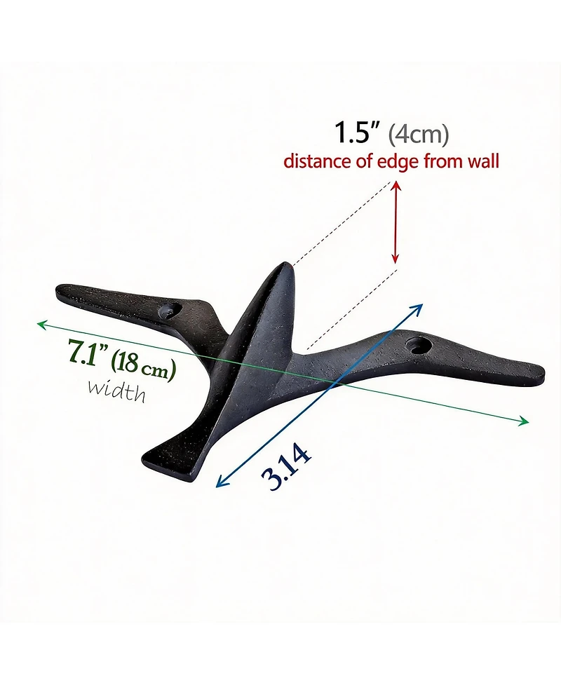 Yigii Iron Gull Bird Wall Hooks