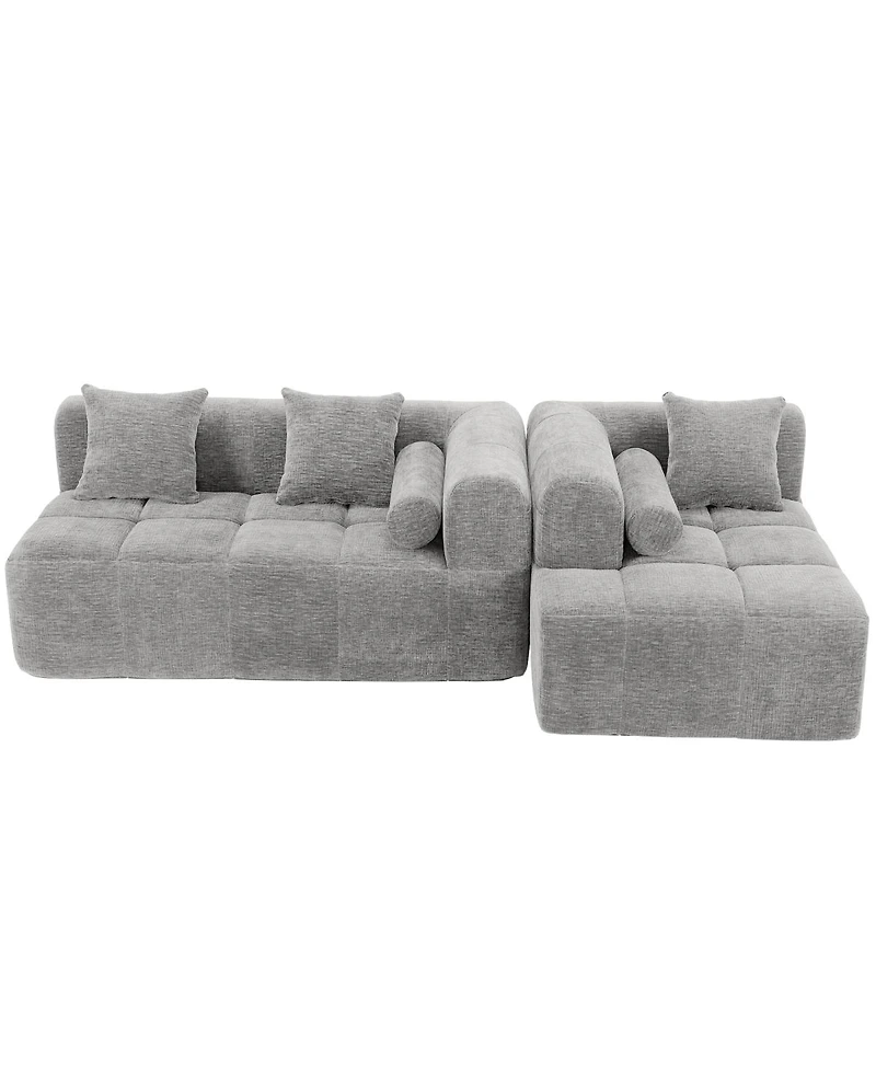 Streamdale 101" Sectional Sofa, Modular Couch, Deep Seating