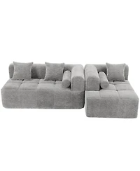 Streamdale 101" Sectional Sofa, Modular Couch, Deep Seating