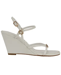 Guess Women's Devve Strappy "G" Dressy Wedge Heel Sandals