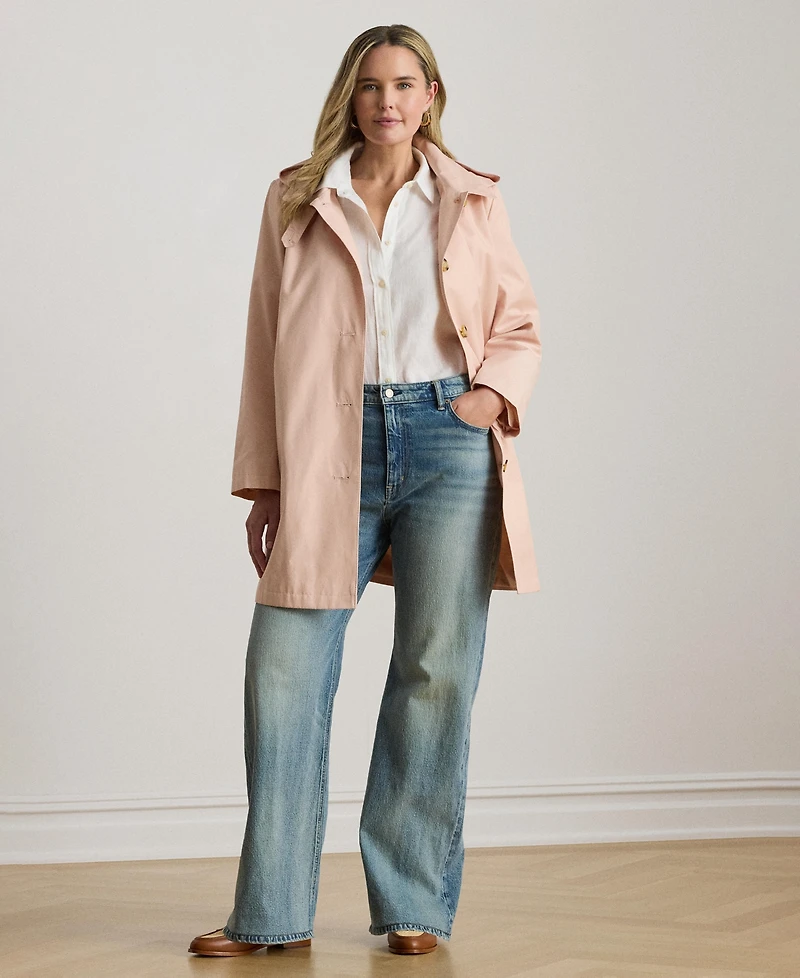 Lauren Ralph Women's Hooded Raincoat