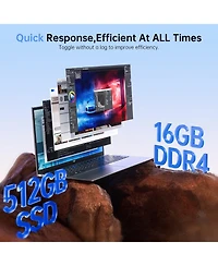 Acemagic AX17 Pro Amd Ryzen 3 4300U 17.3" Laptop,16GB Ram+512GB Ssd