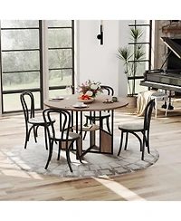 Gaomon Kitchen Table 47 Inch Round Dining Table for 4-6 Person Farmhouse Kitchen Table