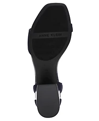 Anne Klein Women's Mia Ankle Strap Block Heel Dress Sandals