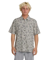 Quiksilver Waterman Men's Flower Field Short-Sleeve Shirt