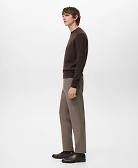 Mango Men's Slim-Fit Flannel Pants