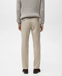 Mango Men's Fluid Regular-Fit Trousers