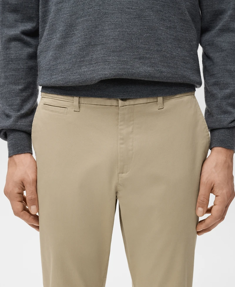 Mango Men's Prato Cropped Tapered Chino Pants