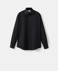 Mango Men's Slim-Fit Cotton Poplin Dress Shirt