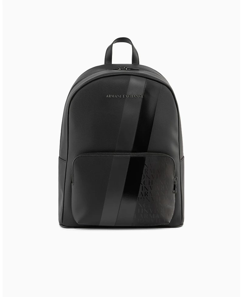 A|X Armani Exchange Men's Striped Logo Details Backpack