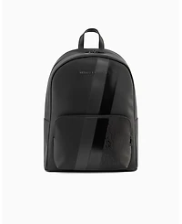 A|X Armani Exchange Men's Striped Logo Details Backpack