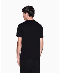 A|X Armani Exchange Men's Black and Gold Crewneck T-Shirt