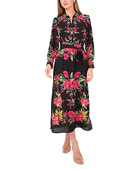 Vince Camuto Women's Collared Long-Sleeve Dress