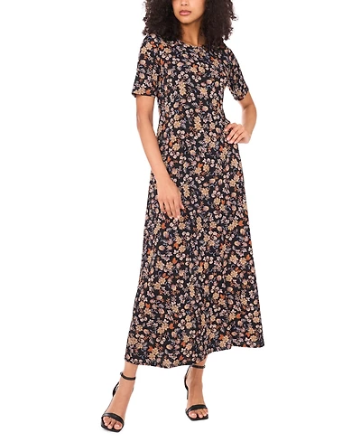 Vince Camuto Women's Crew Neck Short-Sleeve Dress