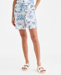 Charter Club Women's 100% Linen Pull-On Shorts, Macy's Exclusive