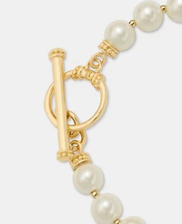 Lauren Ralph Lauren Imitation Pearl Flex Bracelet