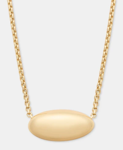 Lauren Ralph Metal-Tone Puffy Pear Pendant Necklace