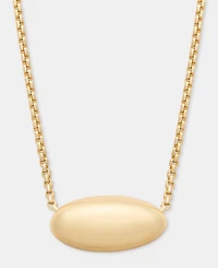 Lauren Ralph Lauren Gold-Tone Puffy Pear Pendant Necklace