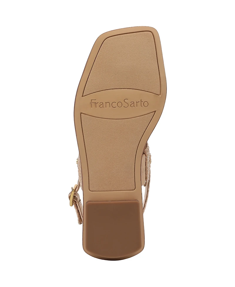 Franco Sarto Women's Enrica Open Toe Slingback Sandals