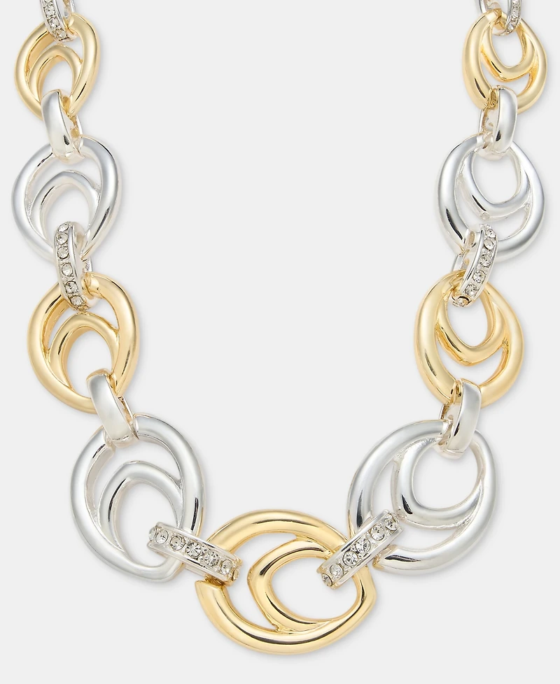 Anne Klein Linked All-Around Collar Necklace, 16" + 3" extender