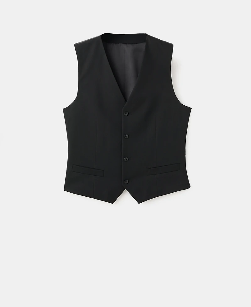 Mango Men's Super Slim-Fit Stretch-Fabric Suit Vest