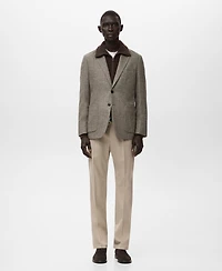 Mango Men's Slim Fit Wool Blend Blazer