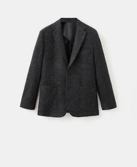 Mango Men's Slim Fit Wool Blend Blazer