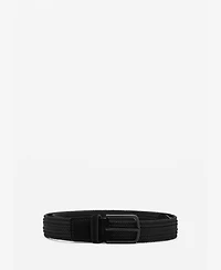Mango Men's Braided Elastic Belt
