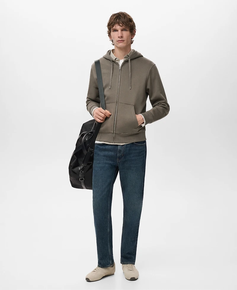 Mango Men's Zipped Hoodie