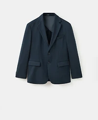 Mango Men's Slim Fit Microstructure Blazer