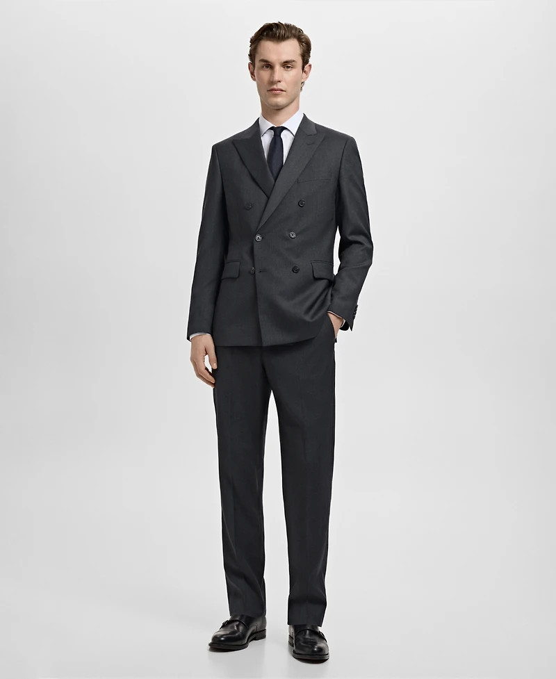 Mango Men's Turin Virgin Wool Suit Pants