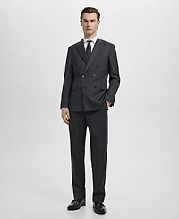 Mango Men's Turin Virgin Wool Suit Pants