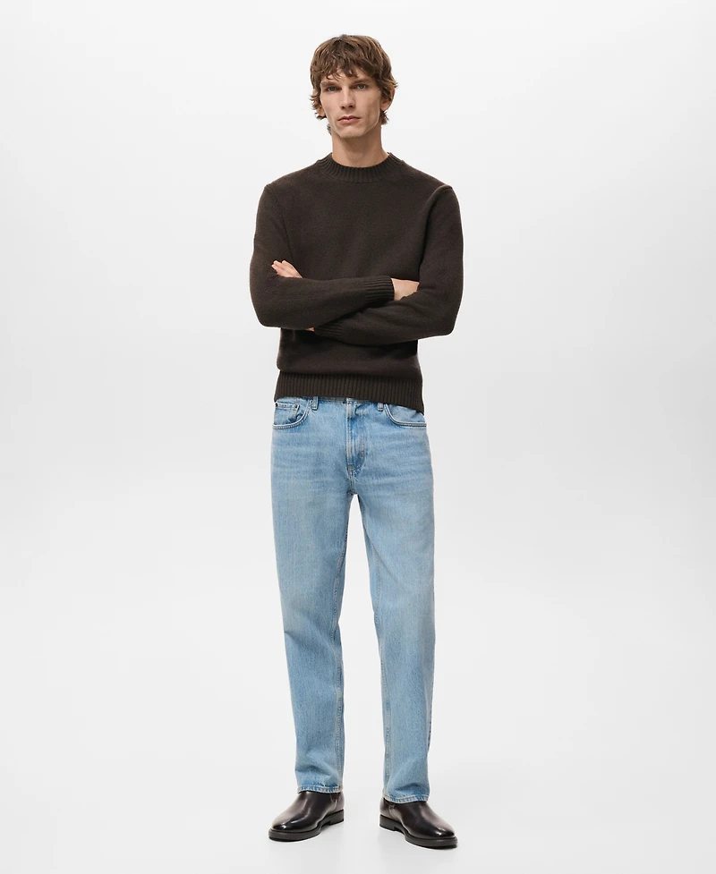 Mango Men's Italian Wool Knitted Sweater