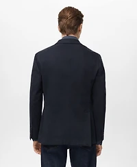 Mango Men's Slim Fit Cotton Blazer