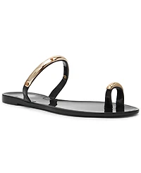 Dv Dolce Vita Women's Ivonna Embellished Toe Ring Jelly Flat Sandals