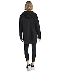 Dkny Sport Women's 3D Puff Applique Varsity Logo Oversized Hoodie