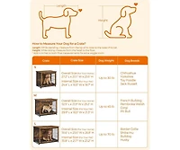 Cozito Indoor Dog Crate Furniture with Double Doors, Reversible Side Door, Removable Tray, 38.6" L, Top 154 lb